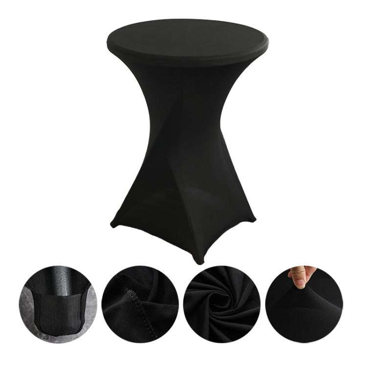 Cocktail Bar Table Cover For Hotel Wedding Decoration Stretch Polyester Banquet Round Table Cover...