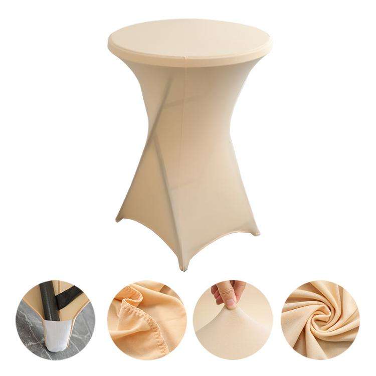Cocktail Bar Table Cover For Hotel Wedding Decoration Stretch Polyester Banquet Round Table Cover...