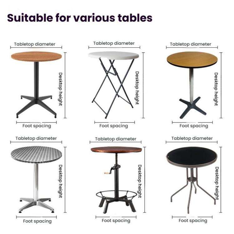 Cocktail Bar Table Cover For Hotel Wedding Decoration Stretch Polyester Banquet Round Table Cover...