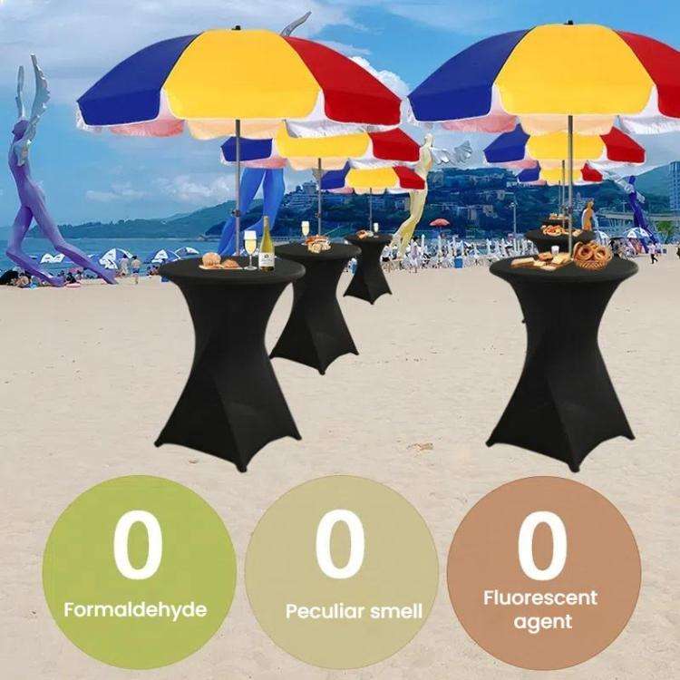 Cocktail Bar Table Cover For Hotel Wedding Decoration Stretch Polyester Banquet Round Table Cover...