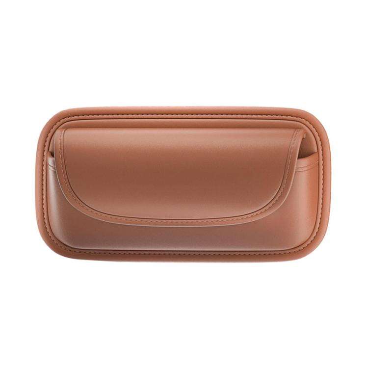 Car Glasses Clip Auto Sun Visor Storage and Fixed Inner Decoration(Orange)