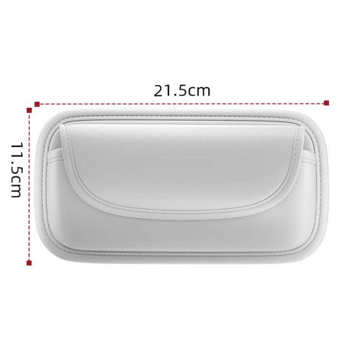 Car Glasses Clip Auto Sun Visor Storage and Fixed Inner Decoration(Orange)