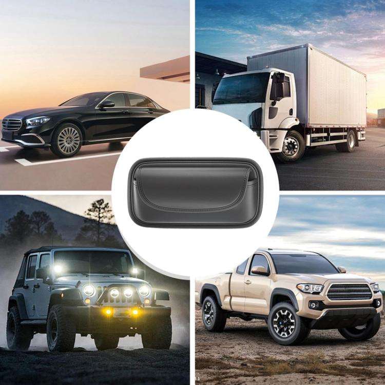 Car Glasses Clip Auto Sun Visor Storage and Fixed Inner Decoration(Gray)