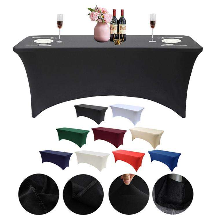 183x75x75cm Rectangular Elastic Table Cover Hotel Restaurant Wedding Banquet Party Long Table Dec...