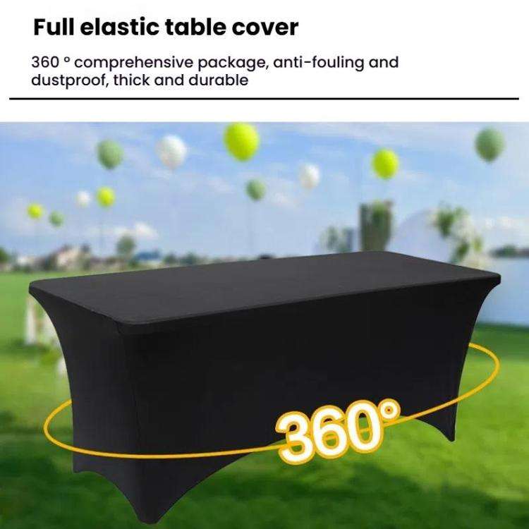 183x75x75cm Rectangular Elastic Table Cover Hotel Restaurant Wedding Banquet Party Long Table Dec...