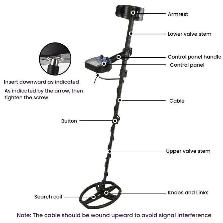 Goint MD-6010 Handheld Metal Detector High Sensitivity Underground Gold Detector Outdoor Treasure...