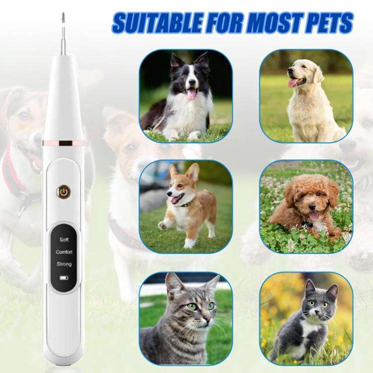 Pet Ultrasonic Teeth Cleaner Dog Tooth Brushing Kit Plaque Tartar Remover Dental Care Tool, Spec:...