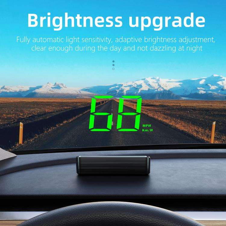 M2 Universal Cars HUD Head-up Display GPS HD Speedometer, Spec: KM/H(Green)