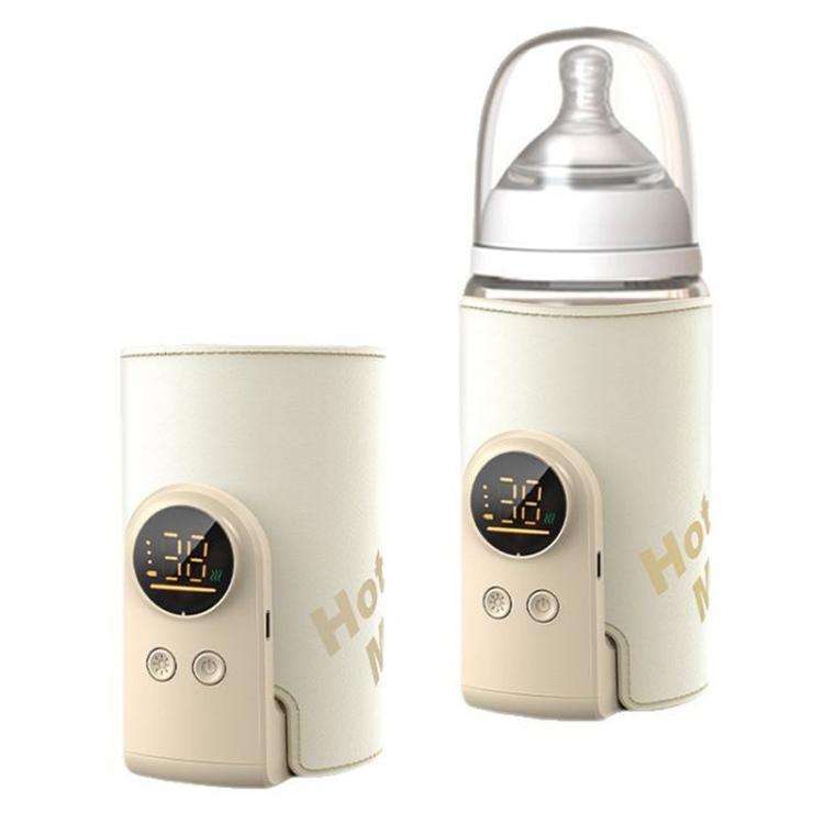 6000mAh 18W Wireless Baby Bottle Warmer 6 Adjustable Temperature Settings Milk Thermo Cover for B...