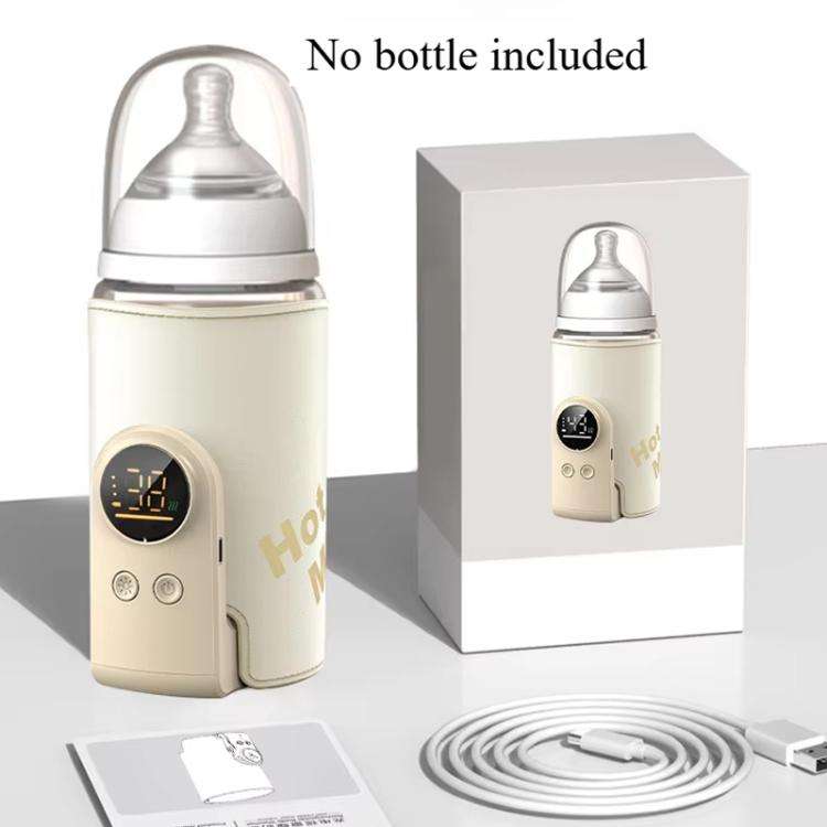6000mAh 18W Wireless Baby Bottle Warmer 6 Adjustable Temperature Settings Milk Thermo Cover for B...