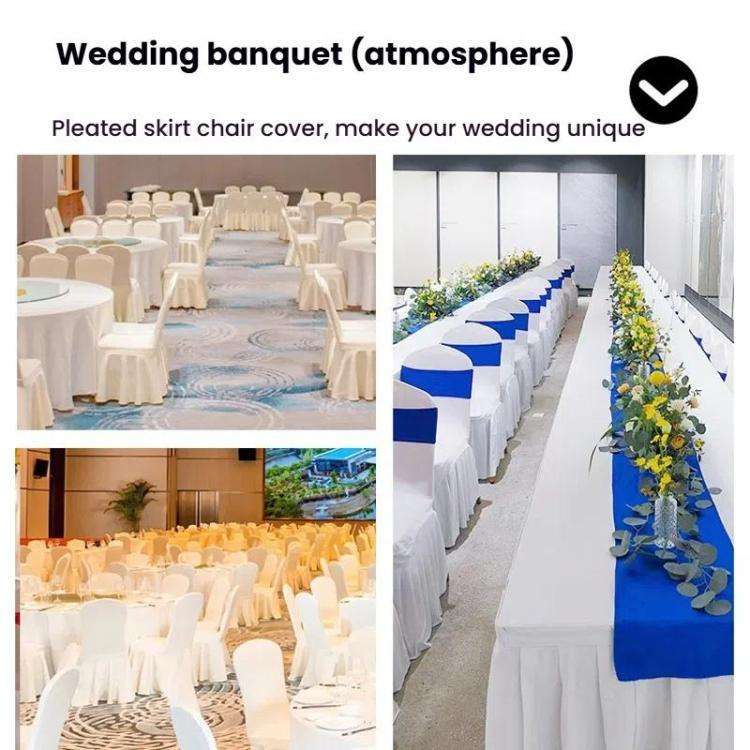 Stretch Chair Cover Hotel Wedding Decoration Solid Color Spandex Sundress Chair Cover(Green)