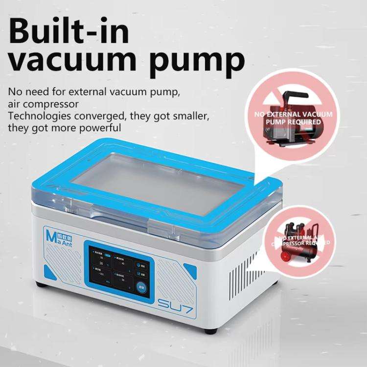 MaAnt SU7 Cell Phone Repair Curved Screen Pressing Machine Flat Panel LCD Screen Vacuum Laminatin...