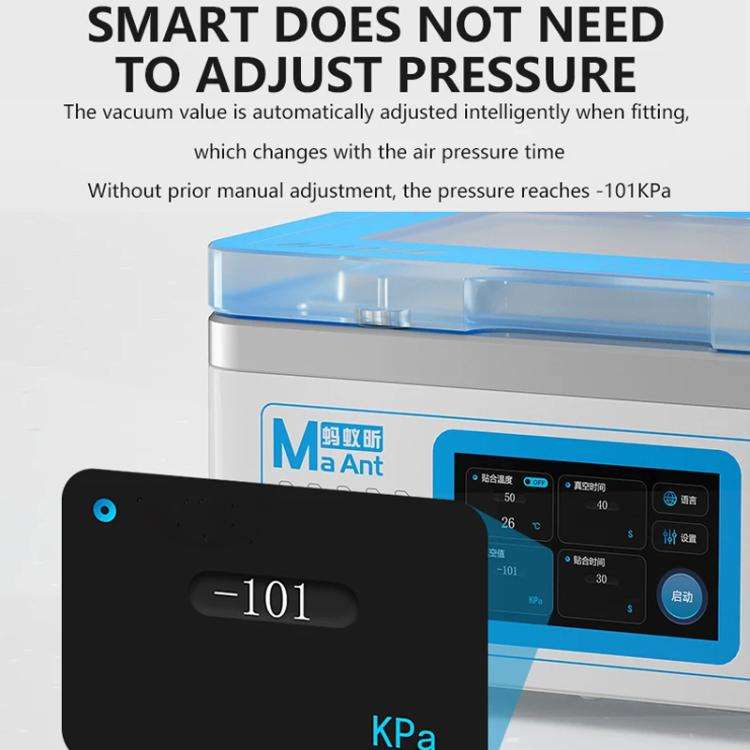 MaAnt SU7 Cell Phone Repair Curved Screen Pressing Machine Flat Panel LCD Screen Vacuum Laminatin...