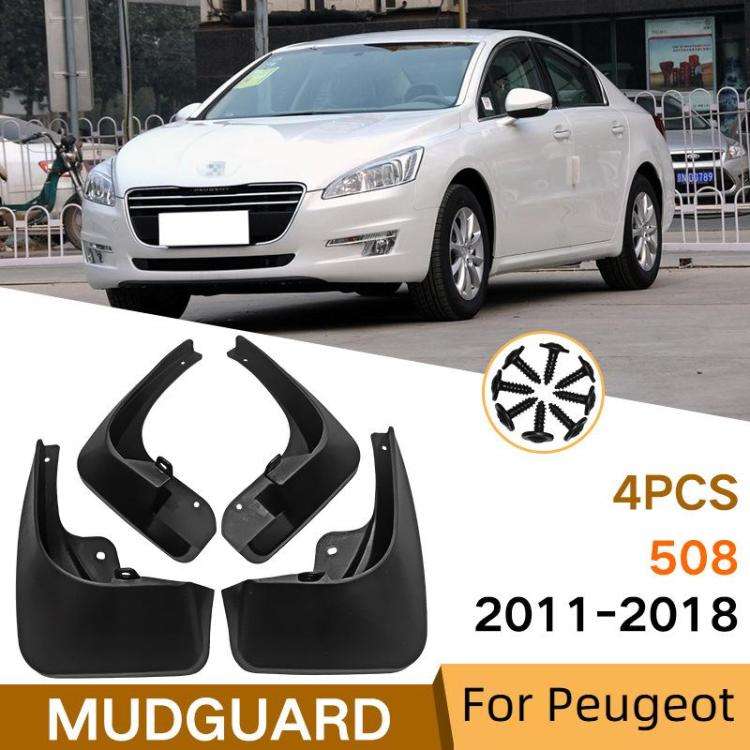 Car Tire Soft Rubber Mudguard For Peugeot 2011-2018 508
