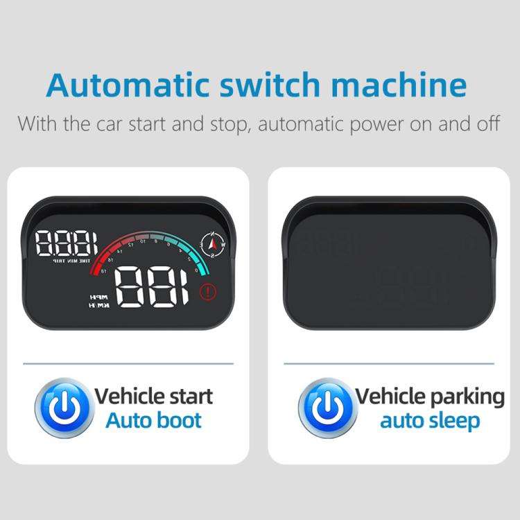 M22 Car Electronic Dog HUD Head-up Display Car OBD Universal Speedometer(GPS Version)
