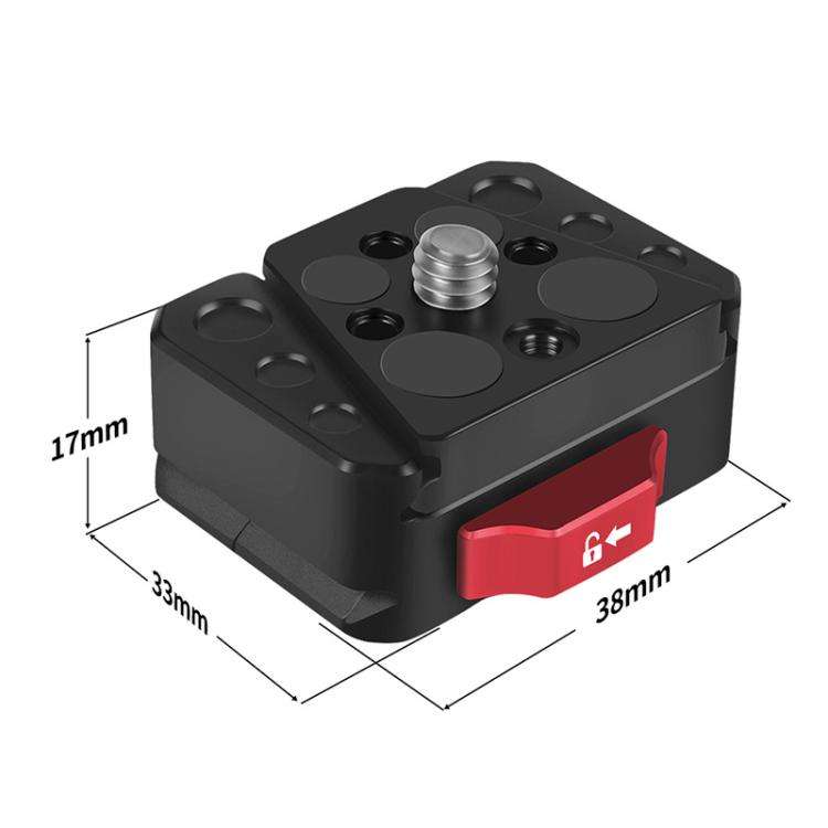 V-Mount Quick Release Plate Quick Release Kit Sports Camera Mount(Top Cover + Base)