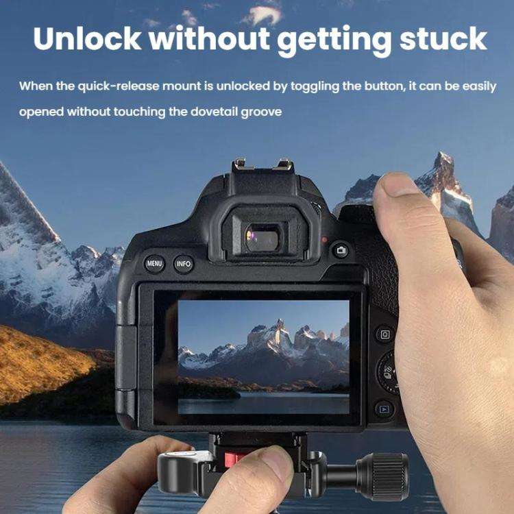 V-Mount Quick Release Plate Quick Release Kit Sports Camera Mount(Top Cover + Base)