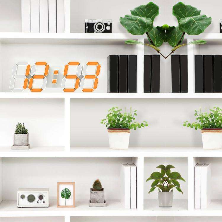 APP Remote Control 3D Led Wall Digital Color Clock Alarm /Date/Temp Display Wall & Table Clock 22...