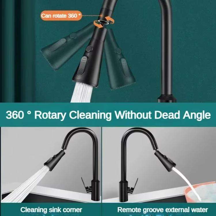 Kitchen Universal Faucet Extender Sink Connector Spout Swivel Faucet Splash Guard(Gray)