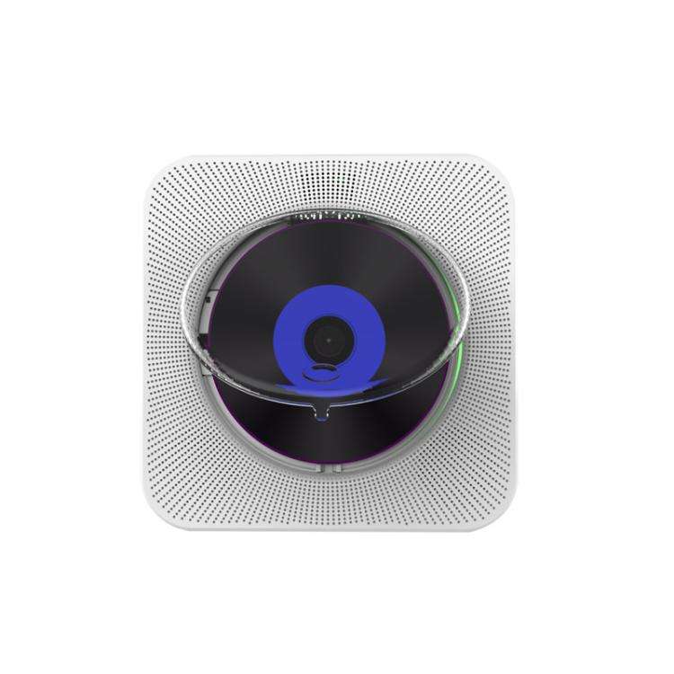 Kecag KC-807 Wall-mounted Home Retro Bluetooth CD Player, Spec: US Plug(White)