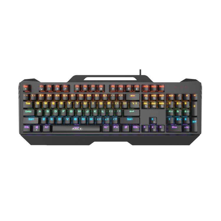 iMICE GK-400 English USB Wired RGB Mechanical Metal Gaming Keyboard
