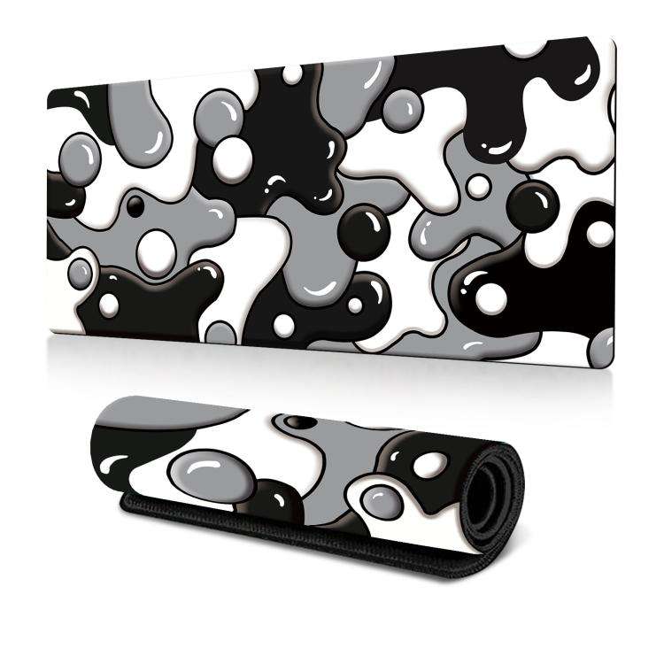 Abstract Fluid Color Blending Mouse Pad Non-Slip Rubber Desk Mat For Office, Gaming 300x700x2mm(N...