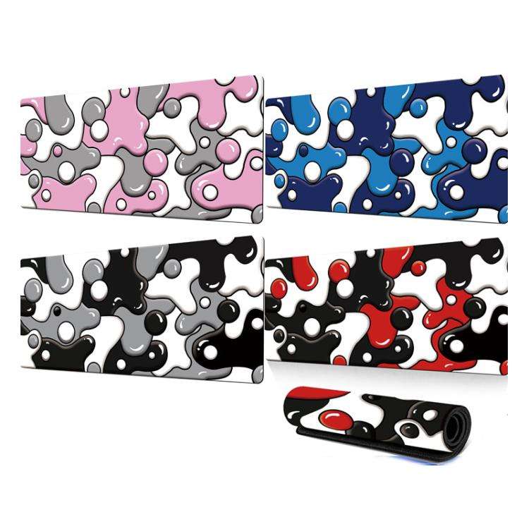 Abstract Fluid Color Blending Mouse Pad Non-Slip Rubber Desk Mat For Office, Gaming 300x600x2mm(N...