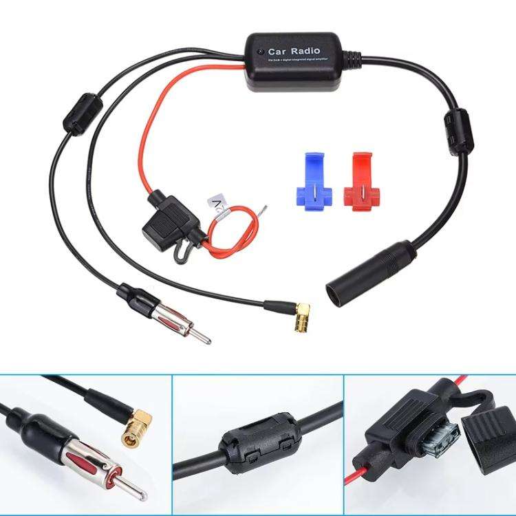 3 In 1 Car Radio FM/AM/DAB Antenna Signal Amplifier