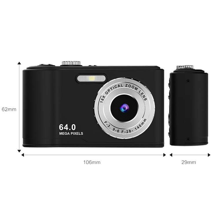 Q21 4K High Definition 16X Digital Zoom Camera 96 Megapixel Camera(Black)