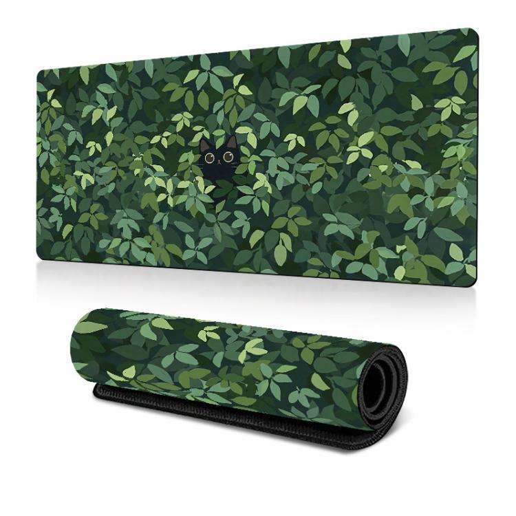 Frog Mouse Pad Cute Green Desk Mat With Non-Slip Rubber Base  For Computer Laptop 300x800x2mm(Pat...