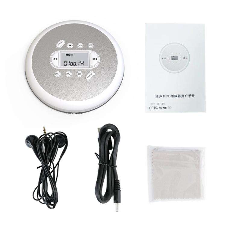 Kecag Mini Portable CD Player Walkman Study and Repeat Retro MP3 Music CD Player(KC-707)