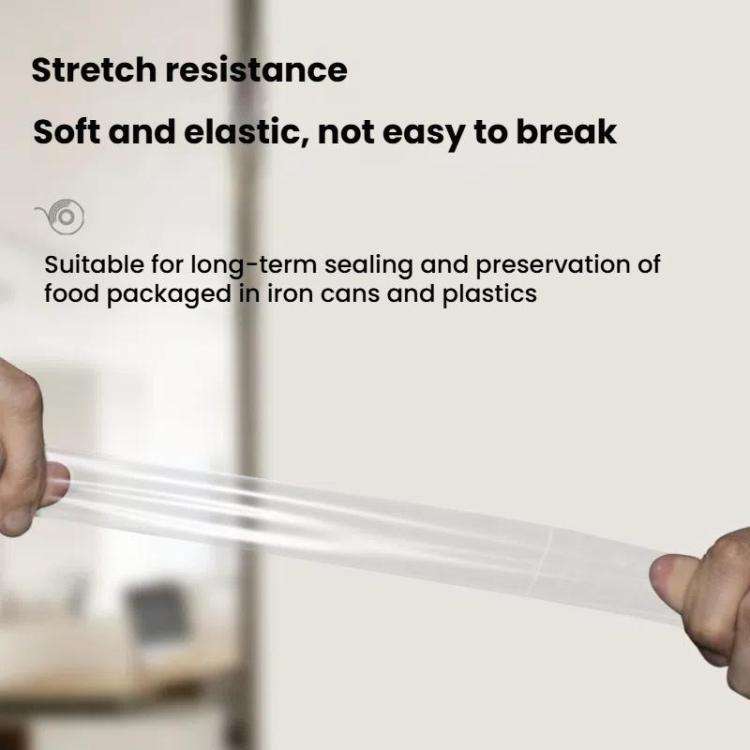 PVC Food Can Sealing Film Transparent Seamless Tape, Size: 15mm x 20m