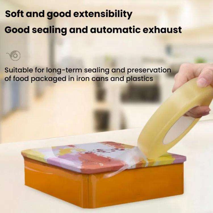 PVC Food Can Sealing Film Transparent Seamless Tape, Size: 15mm x 20m