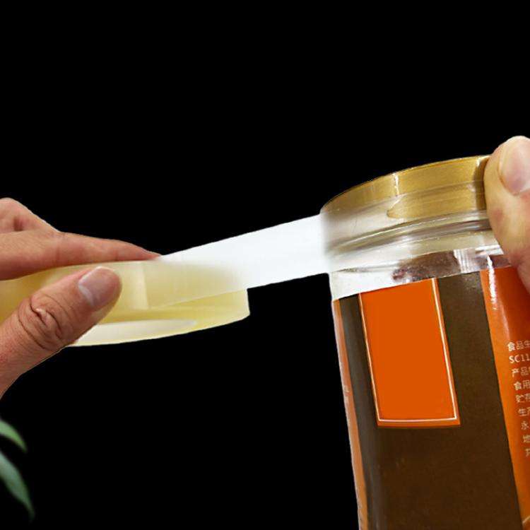 PVC Food Can Sealing Film Transparent Seamless Tape, Size: 18mm x 100m