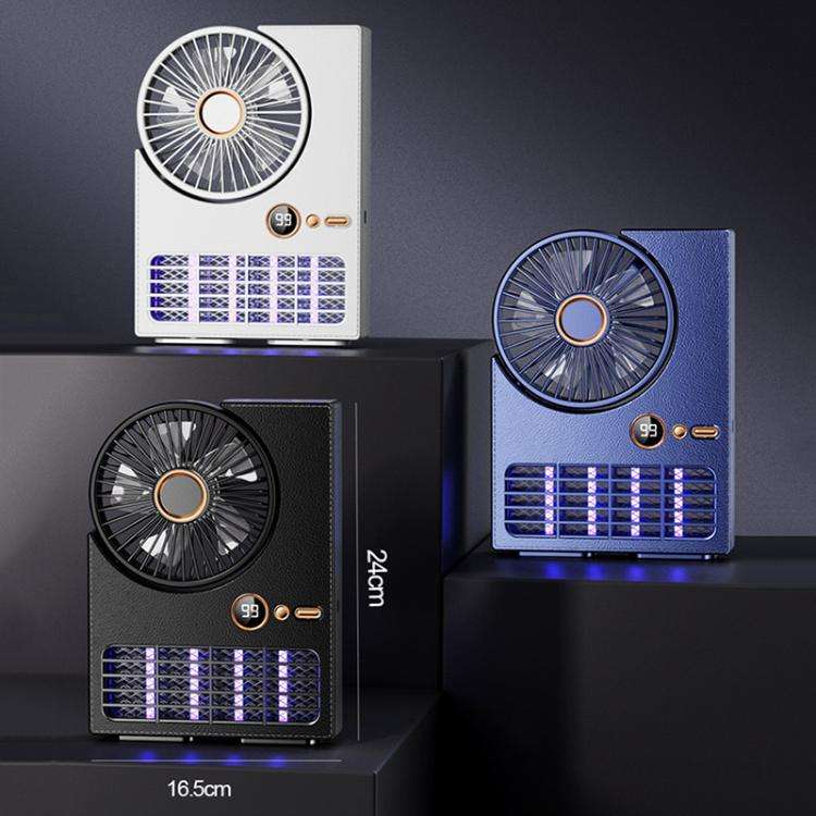 2-in-1 Household Electric Fan Mosquito Killer Lamp LED Digita lDesktop Fan, Color: Plug-in Black
