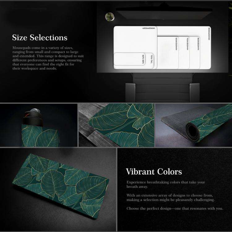 Flowers and Trees Themed Mouse Pad Desk Mat For Office/Gaming 400x900x2mm(No.5)