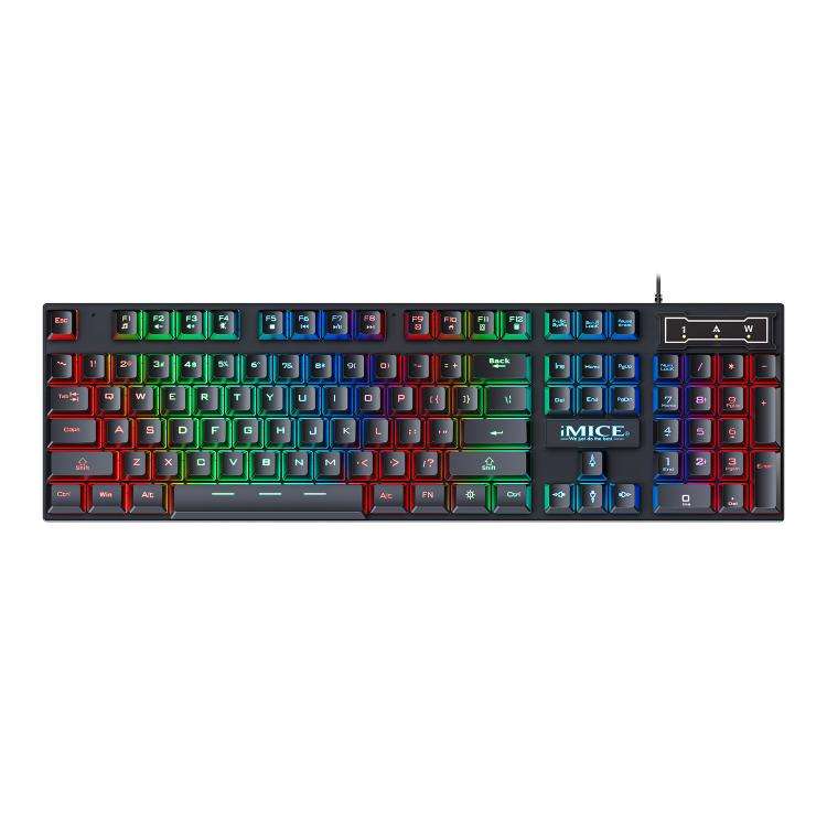 iMICE GK-490 4 In 1 Wired Hovering Illuminated Gaming Keyboard Mouse Headset Set