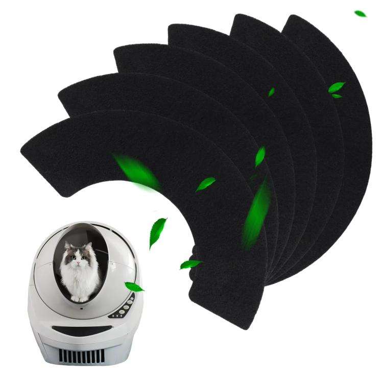 6pcs /Pack Carbon Filter For Litter-Robot 4 Replacement Parts