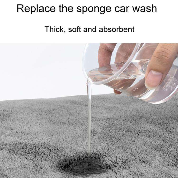 60 x 160cm SUITU ST-9009 Double-Sided Fleece Thickened Water Absorbent Quick Drying Car Wash Towel