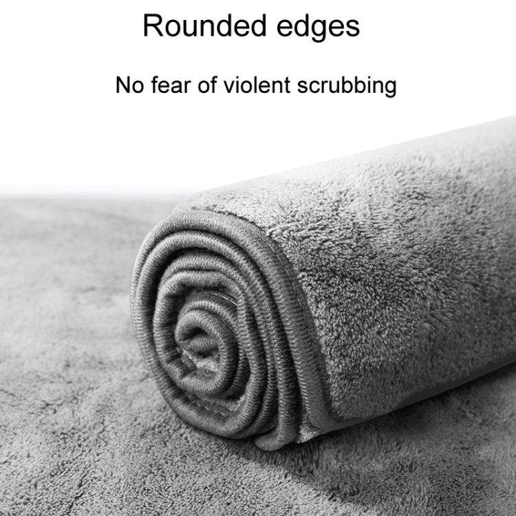 60 x 160cm SUITU ST-9009 Double-Sided Fleece Thickened Water Absorbent Quick Drying Car Wash Towel
