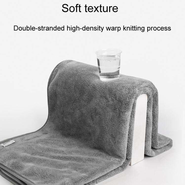 30 x 60cm SUITU ST-9009 Double-Sided Fleece Thickened Water Absorbent Quick Drying Car Wash Towel