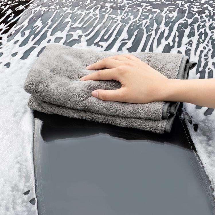 60 x 160cm SUITU ST-9009 Double-Sided Fleece Thickened Water Absorbent Quick Drying Car Wash Towel