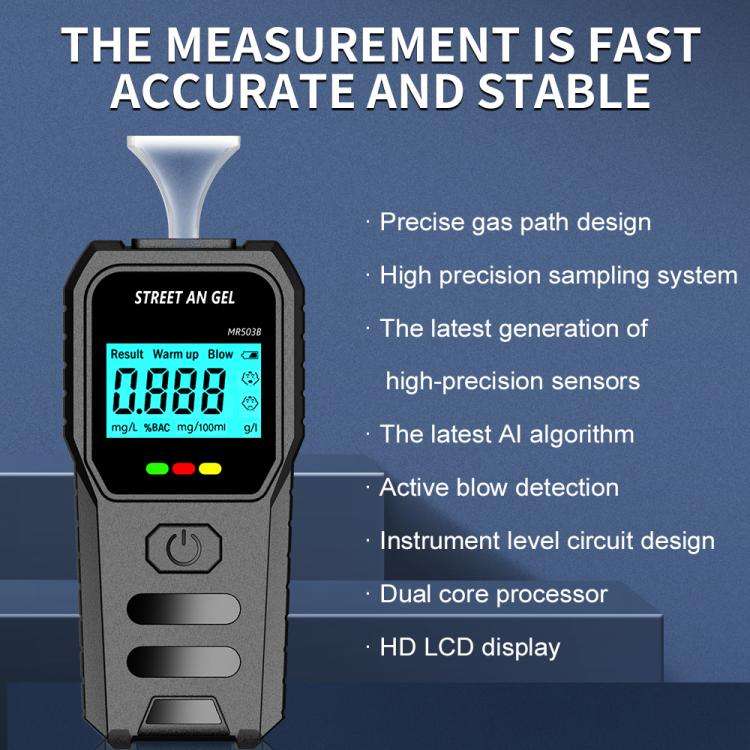 LCD Screen High-Precision Air-Blowing Dual-Purpose Alcohol Tester(503B)