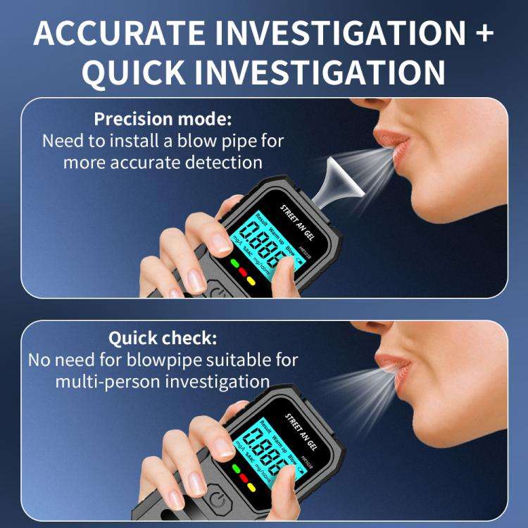 LCD Screen High-Precision Air-Blowing Dual-Purpose Alcohol Tester(503B)
