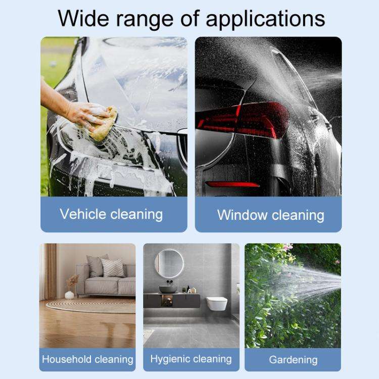 2L SUITU ST-6324 Pneumatic Cordless Motorized Car Wash Foam Sprayer Household Watering Gardening ...