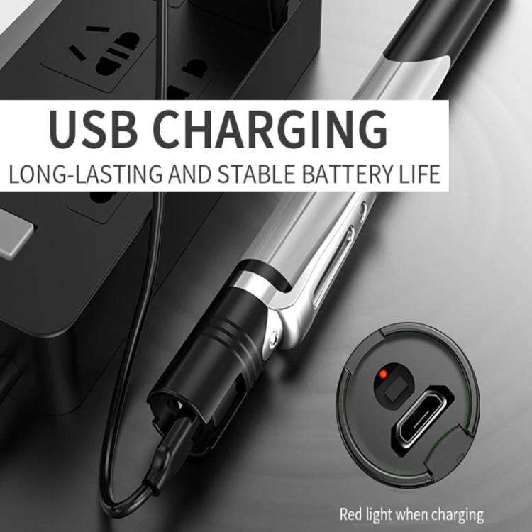 E-SMARTER B35 Pen Flashlight Rechargeable Portable Penlight(Gray)