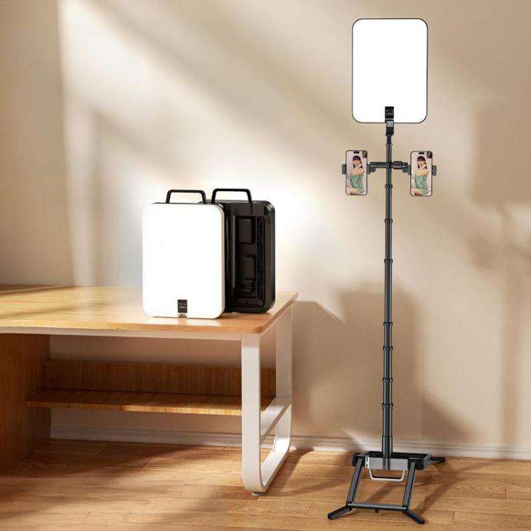 1.7m 14-Inch Suitcase Integrated Design Fill Light Foldable 3500-6000K Full-Screen Live Photograp...