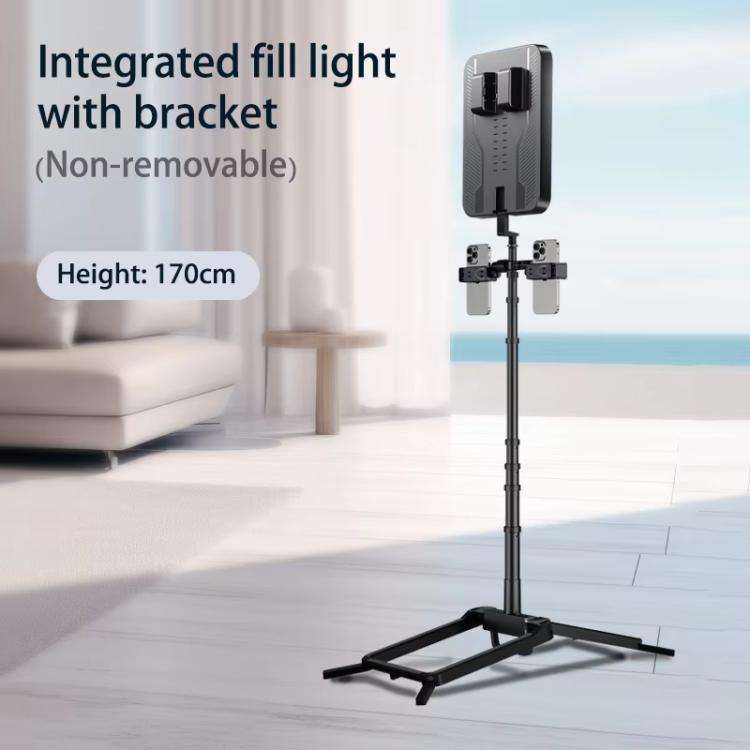 1.7m 14-Inch Suitcase Integrated Design Fill Light Foldable 3500-6000K Full-Screen Live Photograp...