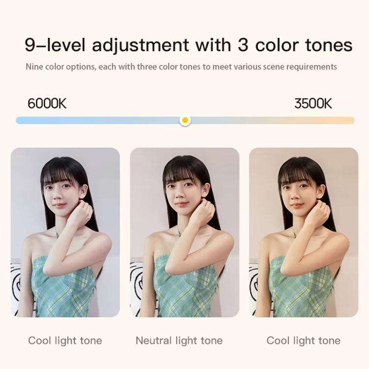 1.7m 14-Inch Suitcase Integrated Design Fill Light Foldable 3500-6000K Full-Screen Live Photograp...