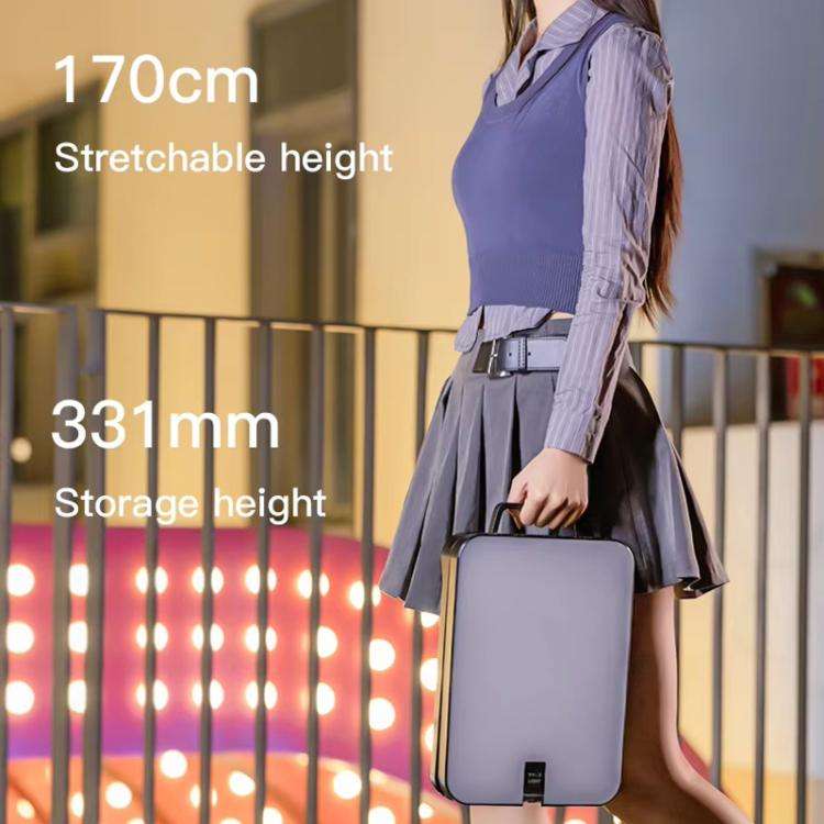1.7m 14-Inch Suitcase Integrated Design Fill Light Foldable 3500-6000K Full-Screen Live Photograp...